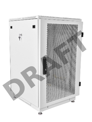 Шкаф коммутационный ЦМО ШТК-М-27.6.10-4ААА 27U 600x1000мм пер.дв.перфор. задн.дв.стал.лист 2 бок.пан. 400кг серый