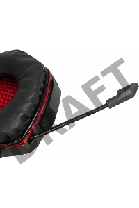 Наушники A4Tech G501, черно-красные  {Наушники с микрофоном, 2.2м}