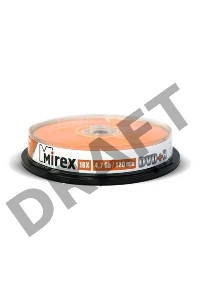 Диск DVD+R Mirex 4.7 Gb, 16x, Cake Box (10), (10/300)