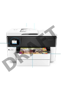 МФУ HP OfficeJet Pro 7740 (G5J38A) Wide Format AiO цветной струйный принтер/копир/сканер/факс, А3, 22/18 стр/мин, ADF, дуплекс, USB, Ethernet, WiFi, белый/черный