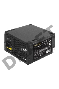 Блок питания 500W ExeGate 80 PLUS® 500PPH-LT-S-OEM (ATX, APFC, КПД 82% (80 PLUS)SC, 12cm fan, 24pin, (4+4)pin, PCIe, 5xSATA, 3xIDE, black, кабель 220V с защитой от выдергивания)