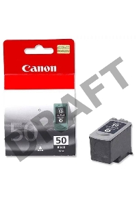 Картридж струйный PG-50Bk (0616B001), для Canon PIXMA MP150/MP160/MP170/MP180/MP450/MP460/MX300/MX310/iP2200, FAX-JX200/JX210 JX500/JX510,Черный, 300