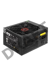 Блок питания 500W ExeGate 80 PLUS® 500PPH-LT-S-OEM (ATX, APFC, КПД 82% (80 PLUS)SC, 12cm fan, 24pin, (4+4)pin, PCIe, 5xSATA, 3xIDE, black, кабель 220V с защитой от выдергивания)