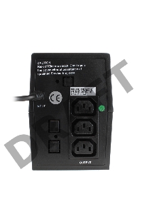 Источник бесперебойного питания CROWN ИБП CMU-500XIEC {480 ВА / 240 Вт; Off-Line;  3 х IEC-320 , 12V/4,5AH х 1; пластик}