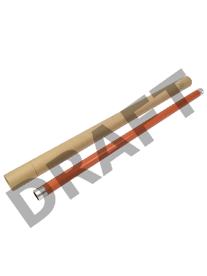 Тефлоновый вал Cet CET9903 (22K40050) для Xerox 3030/3040/3050/3060/8825/8830