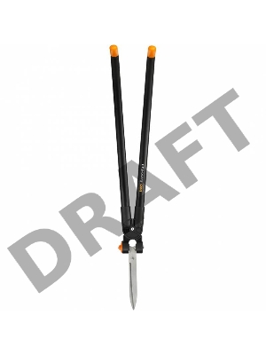 Ножницы для травы и живой изгороди Fiskars GS53 черный/оранжевый (113710)