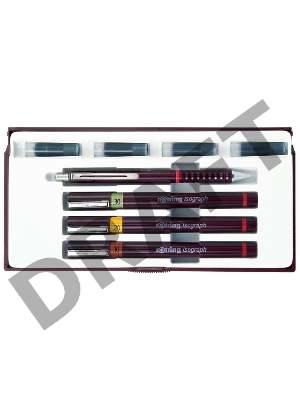 Набор изографов Rotring Junior Set 3 шт. 0.20/0.30/0.50мм 1 карандаш Tikky 0.5 мм и 4 картриджа