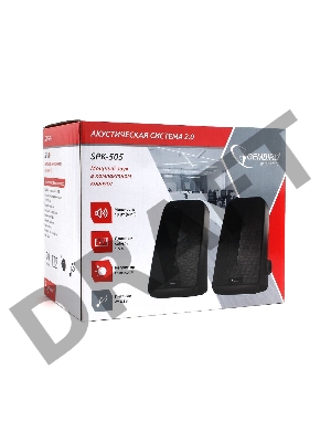 Акустическая система Gembird SPK-505, черный, 10 Вт, рег. громкости, USB-питание