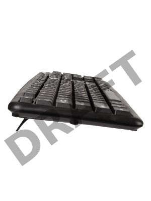 Клавиатура ExeGate EX279938RUS LY-331L2, <USB, шнур 2,2м, черная,  104кл, Enter большой>, Color box