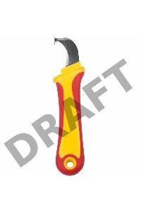 Нож монтажника, нержавеющая сталь, с «пяткой» | 12-4935 | REXANT