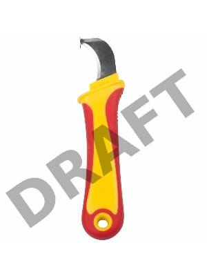 Нож монтажника, нержавеющая сталь, с «пяткой» | 12-4935 | REXANT