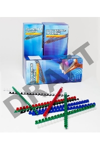 Пружины для переплета пластиковые Office Kit 45мм (на 341-410 листов) белый (50шт) (BP2121)