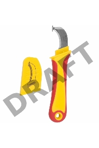 Нож монтажника, нержавеющая сталь, с «пяткой» | 12-4935 | REXANT