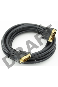 Кабель DVI-D Dual Link (m) DVI-D Dual Link (m) 5м феррит.кольца черный