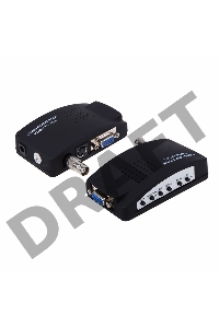 Конвертер BNC\RCA + S-video на VGA (в комплекте переходник гн. BNC – шт. RCA)  REXANT