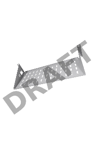 Полка перфорированная консольная 2U, глубина 200 мм, [ МС-20 ]