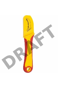 Нож монтажника, нержавеющая сталь, с «пяткой» | 12-4935 | REXANT