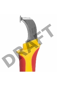 Нож монтажника, нержавеющая сталь, с «пяткой» | 12-4935 | REXANT