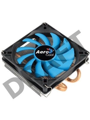 Кулер CPU Aerocool Verkho 2 Slim (универсальный, 105W, 18-27 dB, 1000-2300 rpm, 90мм, 4pin, медь+алюминий) RTL