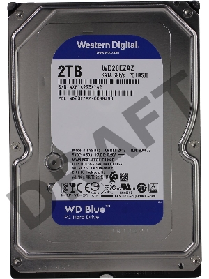 Жесткий диск Western Digital Original SATA-III 2Tb WD20EZAZ Blue (5400rpm) 256Mb 3.5