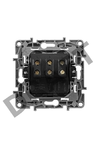 Выключатель 3-клавишный, 10АХ, алюминий ETIKA 