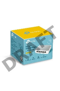 Коммутатор TP-Link SOHO  TL-SF1005D Коммутатор 5-port 10/100M mini Desktop Switch, 5 10/100M RJ45 ports, Plastic case