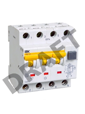 Автоматический Выключатель Дифф. тока Iek MAD22-6-032-C-30 АВДТ 34 C32 30мА