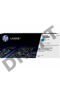 Тонер Картридж HP 508X CF361X голубой для HP CLJ M552/M553 (9500стр.)