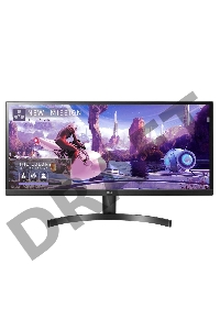 Монитор LG LCD 34'' [21:9] 2560х1080(UW-UXGA) IPS, nonGLARE, 300cd/m2, H178°/V178°, 1000:1, 16.7M, 5ms, 2xHDMI, DP, USB-Hub, Height adj, Tilt, Audio out, 2Y, Black