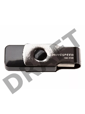 Накопитель USB2.0 8GB Move Speed М4 черный