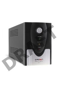 Источник бесперебойного питания CROWN ИБП CMU-SP800EURO {800VA, металл,1x12V/9AH, розетки 3*EURO+1*IEC bybas} CM000001492