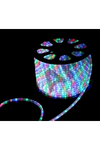 Шнур светодиодный Дюралайт чейзинг круглый 13мм 30LED/м мульти 2Вт/м 220В IP54 (уп.100м) NEON-NIGHT 121-329-6