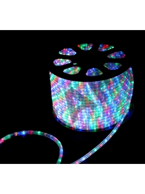 Шнур светодиодный Дюралайт чейзинг круглый 13мм 30LED/м мульти 2Вт/м 220В IP54 (уп.100м) NEON-NIGHT 121-329-6