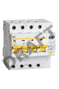 Выключатель автоматический дифференциального тока 4п C 40А 100мА тип AC 4.5кА АД-14 ИЭК MAD10-4-040-C-100
