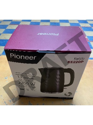 (Вскрытая упаковка, множественные царапины) Чайник (пластик диск) Pioneer KE220P