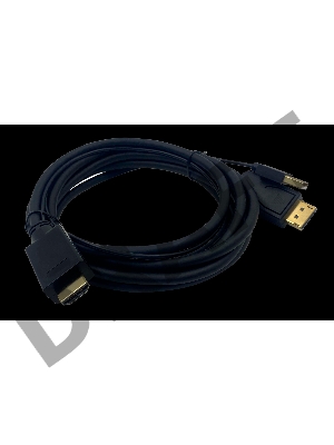 Кабель аудио-видео Buro HDMI (m)/DisplayPort (m) 2м. Позолоченные контакты черный (HDMI-DP-2M)