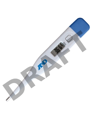 Термометр электронный A&D DT-501 белый/синий