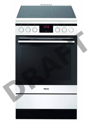 Плита Электрическая Hansa FCCW58245 белый