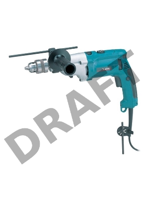 Дрель ударная Makita HP2070 1010Вт патрон:кулачковый реверс (кейс в комплекте)