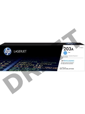 Тонер-картридж HP 203A CF541A (HP 203A) голубой для HP LaserJet M254/M280/M281 1300 страниц.