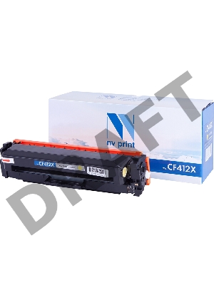 Картридж NVPrint совместимый для LJ Pro M477fdn/M477fdw/M477fnw/M452dn/M452nw  CF412X Yellow (5 000k)   