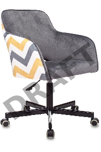 Кресло Бюрократ CH-380M серая жемчужина Italia 26 зигзаг крестовина металл