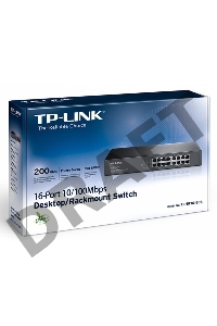 Сетевой коммутатор TP-Link SMB TL-SF1016DS Коммутатор неуправляемый 16 ports 10/100 Мбит/с