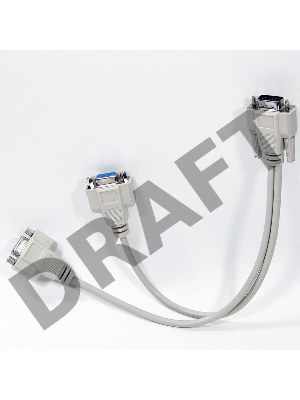 Переходник VCOM VVG6530 Кабель-разветвитель VGA 1=>2 (1x15M/2 x15F), {VGA Spliter Cable 0.3m}