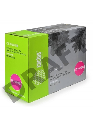 Тонер Картридж Cactus CS-D3470B черный для Samsung ML 3470/3471 (10000стр.)