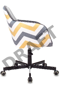 Кресло Бюрократ CH-380M серая жемчужина Italia 26 зигзаг крестовина металл