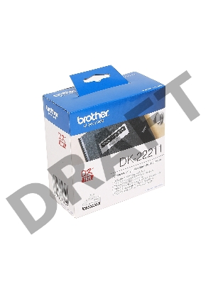 Пленочная клеящаяся лента Brother DK22211 (белая, ширина 29 мм x 15.24 м)