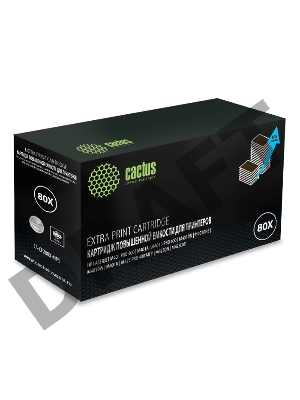 Тонер Картридж Cactus CS-CF280X-MPS черный (13000стр.) для HP LJ Pro 400/M401/M425