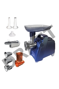 Мясорубка АКСИОН М61.02 Темно-синий, 2000 Вт, 3 кг/мин, Реверс