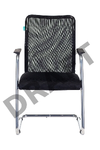 Кресло Бюрократ CH-599AV/TW-11 на полозьях черный TW-01 сиденье черный TW-11